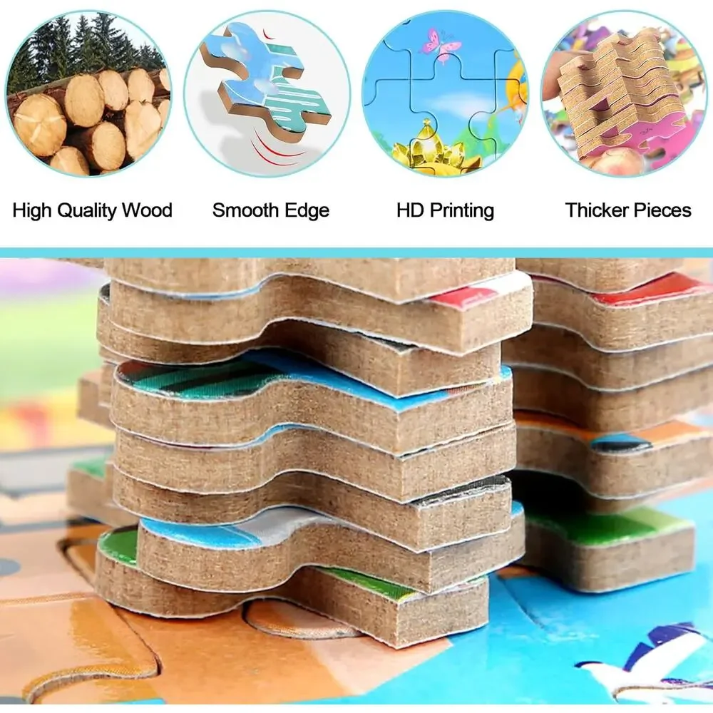 MZZOTOY Princess Puzzles for Kids Ages 4-8